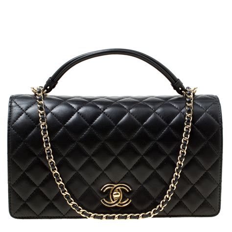 chanel handle bag 2023|chanel handbag with top handle.